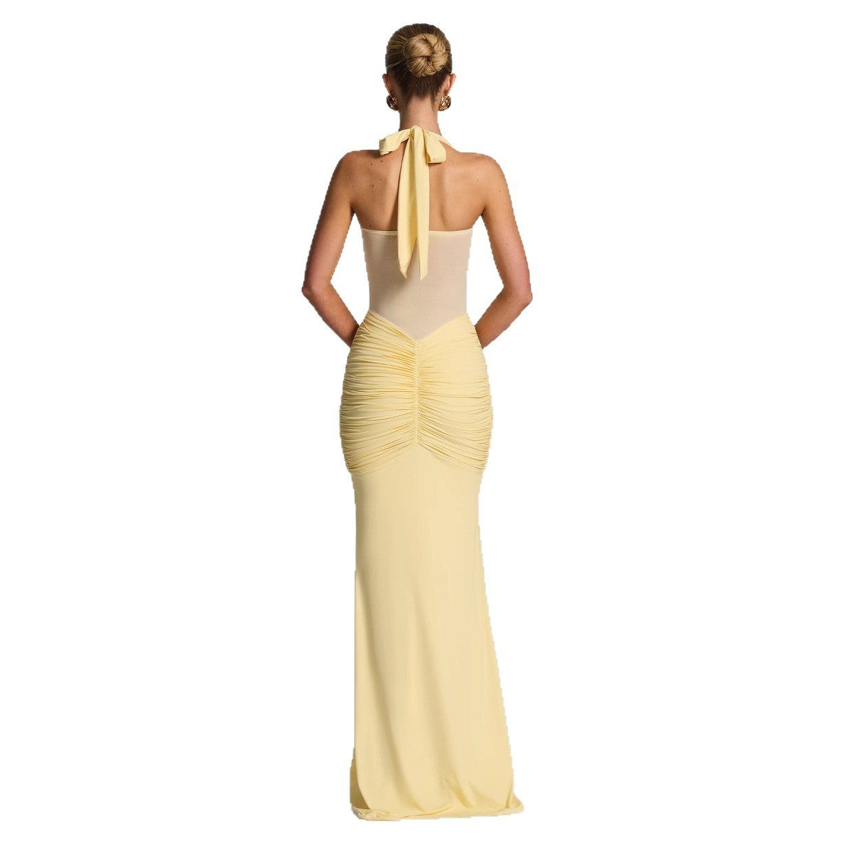 Natural Body Fashion Women’s Ribbon Slim-Fit Sheath Dress – Elegant & Chic