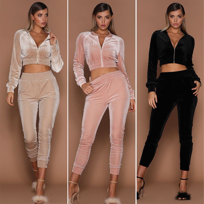 Autumn and winter suede Natural Body Fit Suit women's clothing