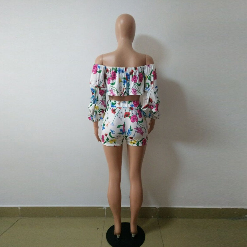 Natural Body's sexy digital printing pile sleeves two-piece