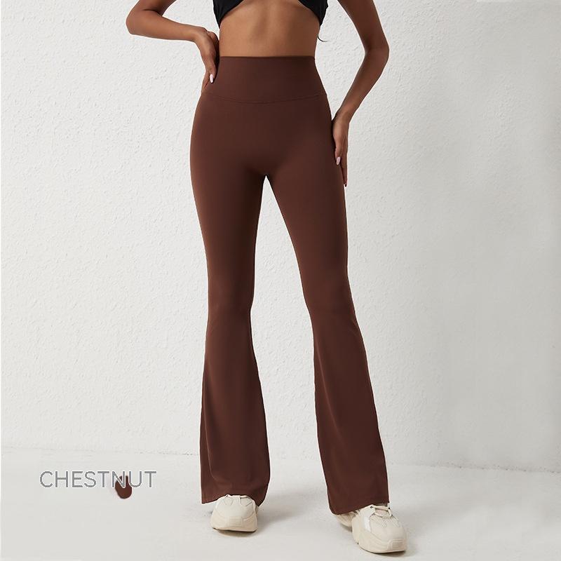 High Waisted Hip Lifting Tight Pants And Wide Leg Quality Fitness Pants