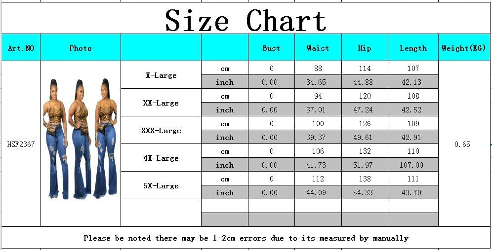 Natural Fashion Large Knee Ripped Slim Denim Stretch Jeans