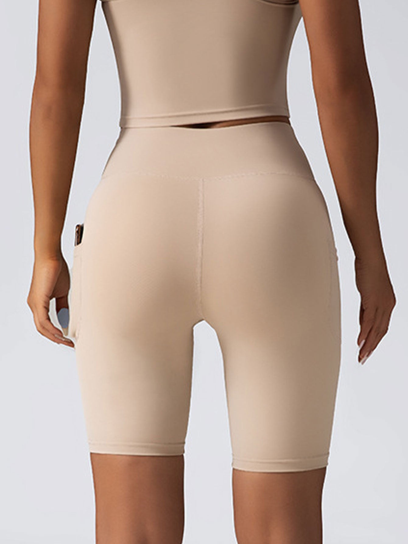 Butt Lift Leggings for Women – Seamless High Waist Yoga Gym Workout Running Volleyball Shorts With Pockets