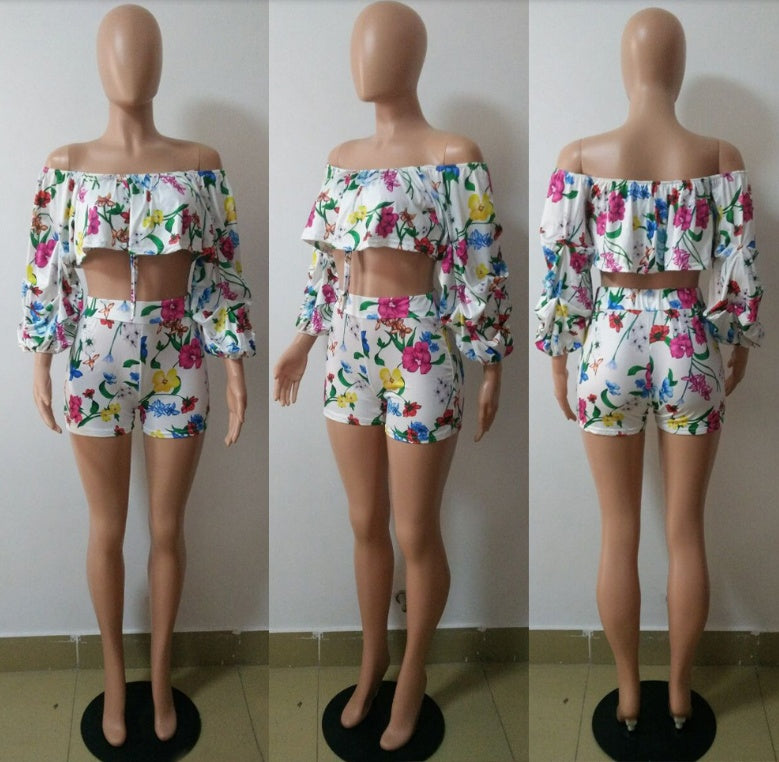 Natural Body's sexy digital printing pile sleeves two-piece