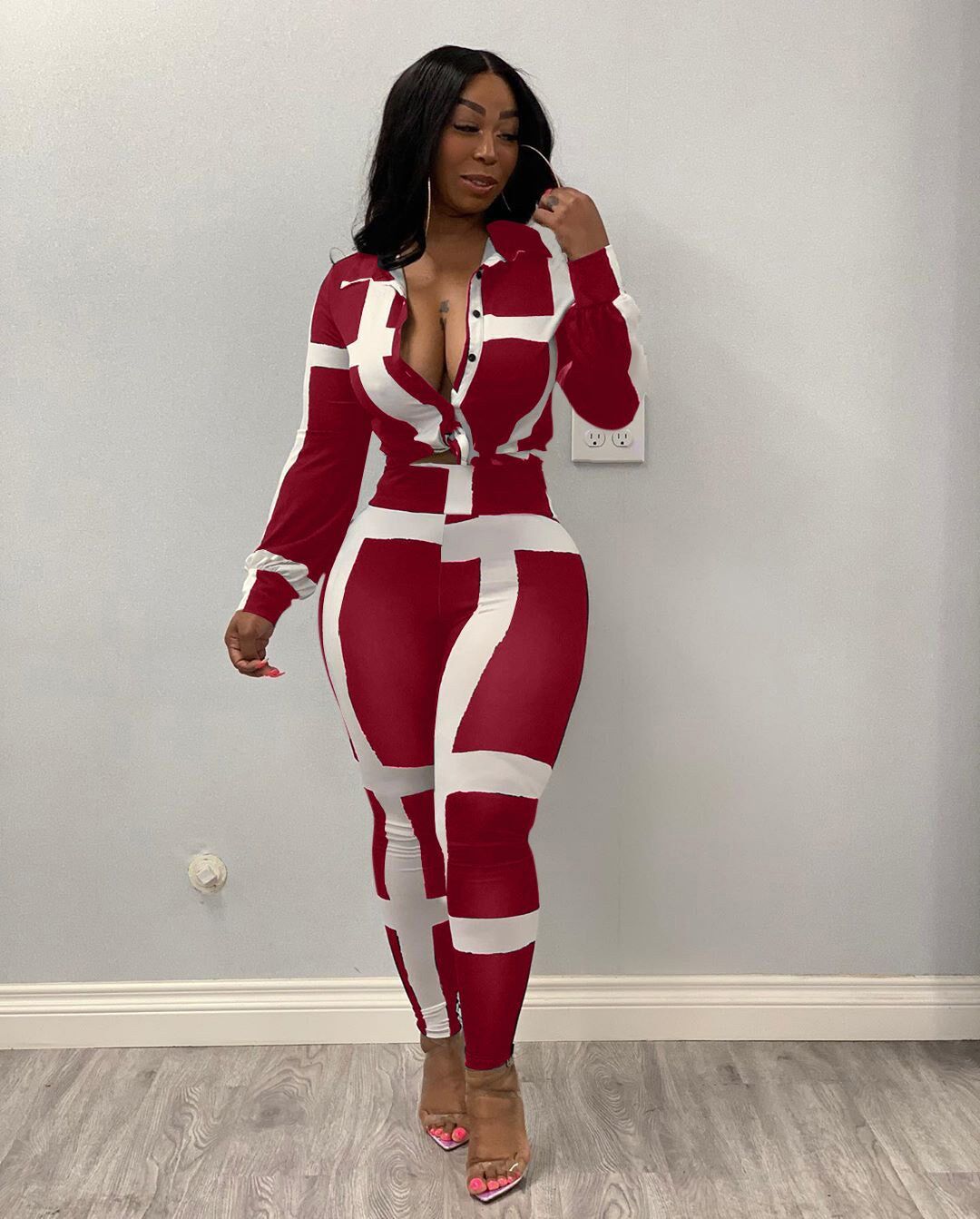 Women's striped Natural Body suit