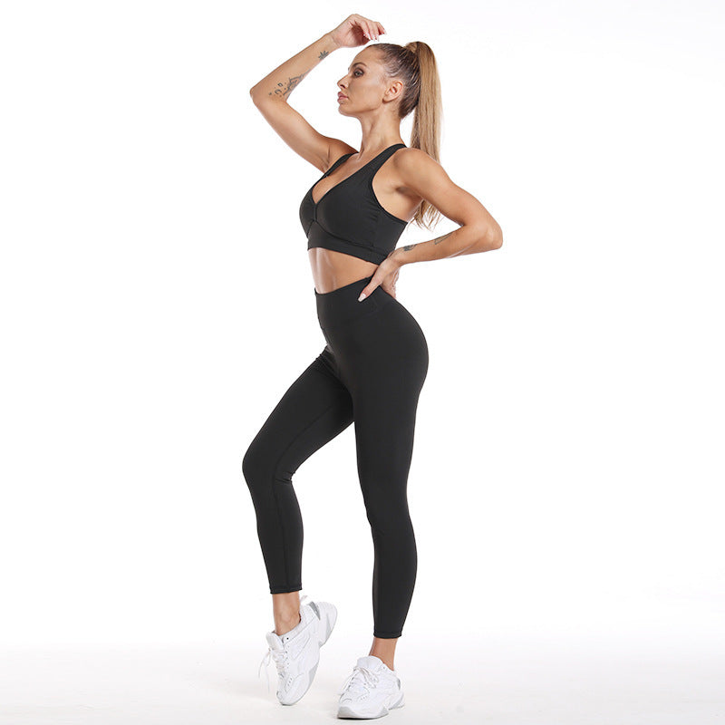New 2026 Yoga Clothes Women's Tops Nude Butt Lift Pants Fitness Suits
