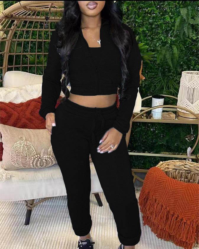 Body Blast Cropped Top And Drawstring Pants