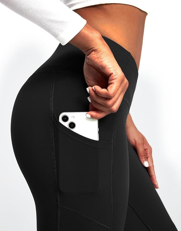Fleece Lined Leggings with Pockets for Women Thermal Leggings Warm Leggings Women Winter High Waisted Yoga Pants