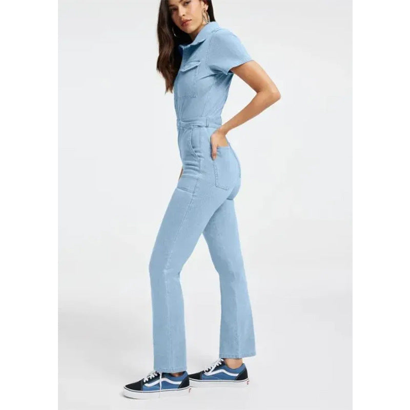 Women's Fashion Ultra Denim Slim Natural Body Fit Bodysuit