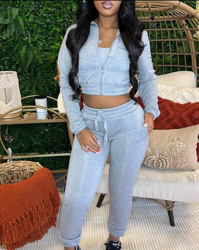 Body Blast Cropped Top And Drawstring Pants