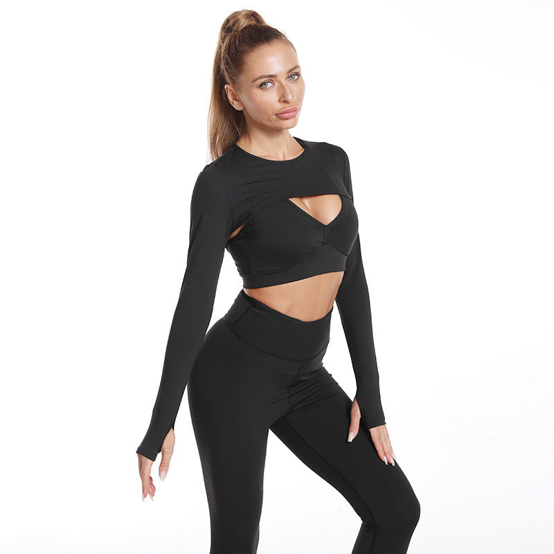 New 2026 Yoga Clothes Women's Tops Nude Butt Lift Pants Fitness Suits