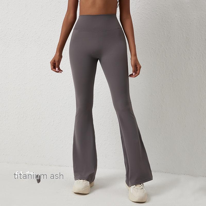 High Waisted Hip Lifting Tight Pants And Wide Leg Quality Fitness Pants