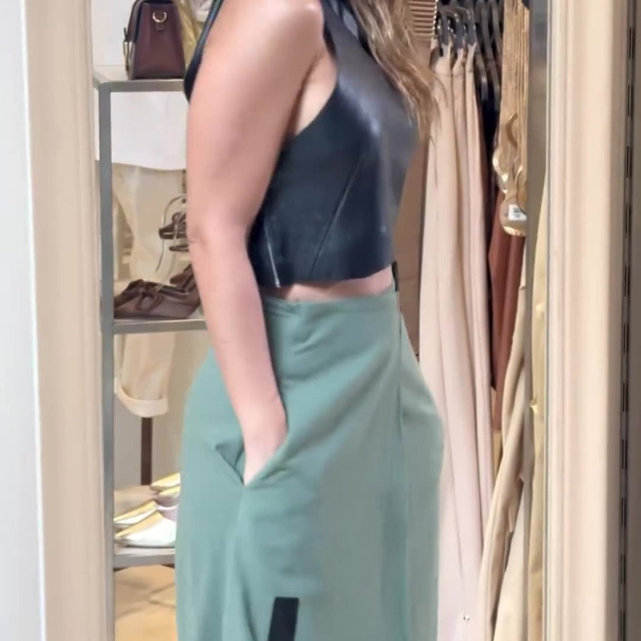 Sexy New Fashion Halter Short Dress Fashionable Skirt Two-piece Set