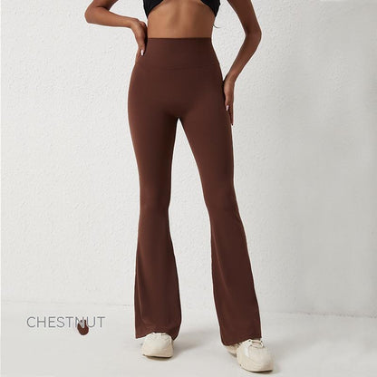 High Waisted Hip Lifting Tight Pants And Wide Leg Quality Fitness Pants