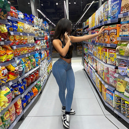 Sexy Hip Lifting Ins Style Stretch Jeans