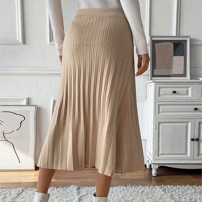 2026 New Pure Color All-matching Slim Fit Women's Skirt