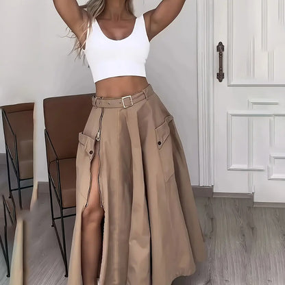 🌿 Lulu Skirt Set – Elegant Two Piece Skirt and Top Set by Natural Body Fashion