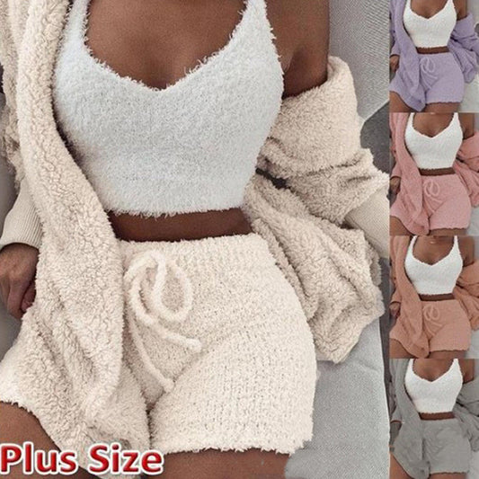 3 Pieces Of Quality Natural Body Plush Home Clothes