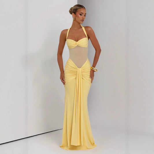Natural Body Fashion Women’s Ribbon Slim-Fit Sheath Dress – Elegant & Chic