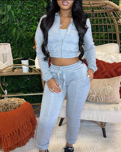 Body Blast Cropped Top And Drawstring Pants