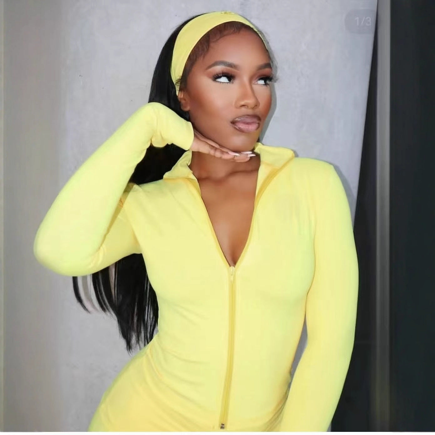 2026 Top Casual Trousers Fashion Hair Band Three-piece Set