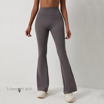 High Waisted Hip Lifting Tight Pants And Wide Leg Quality Fitness Pants