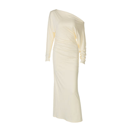 Women's Fashion Slim-fit Off-shoulder Long Sleeve All-match Dress