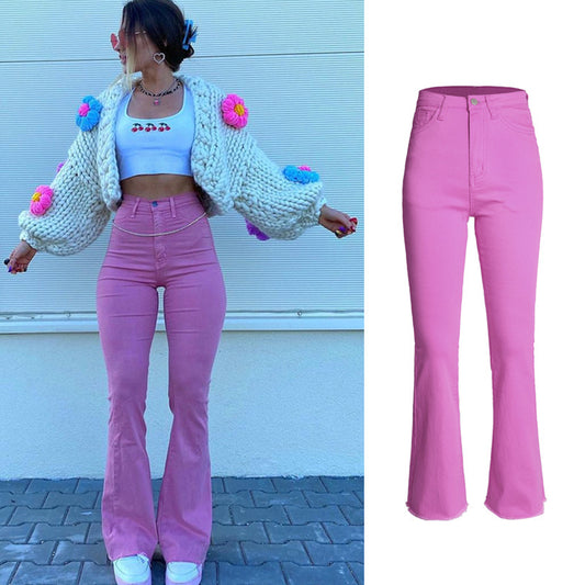 High Waist Hip Lifting Hot Girl Jeans