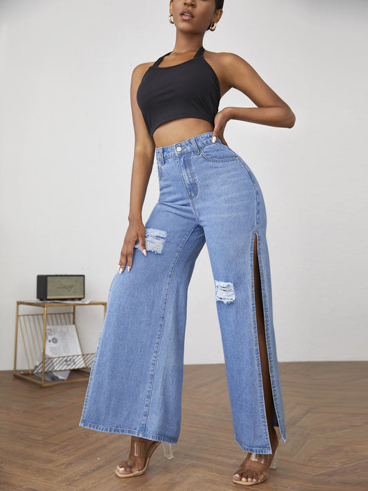 American Natural Ripped Women's Jeans