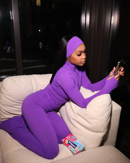 2026 Top Casual Trousers Fashion Hair Band Three-piece Set